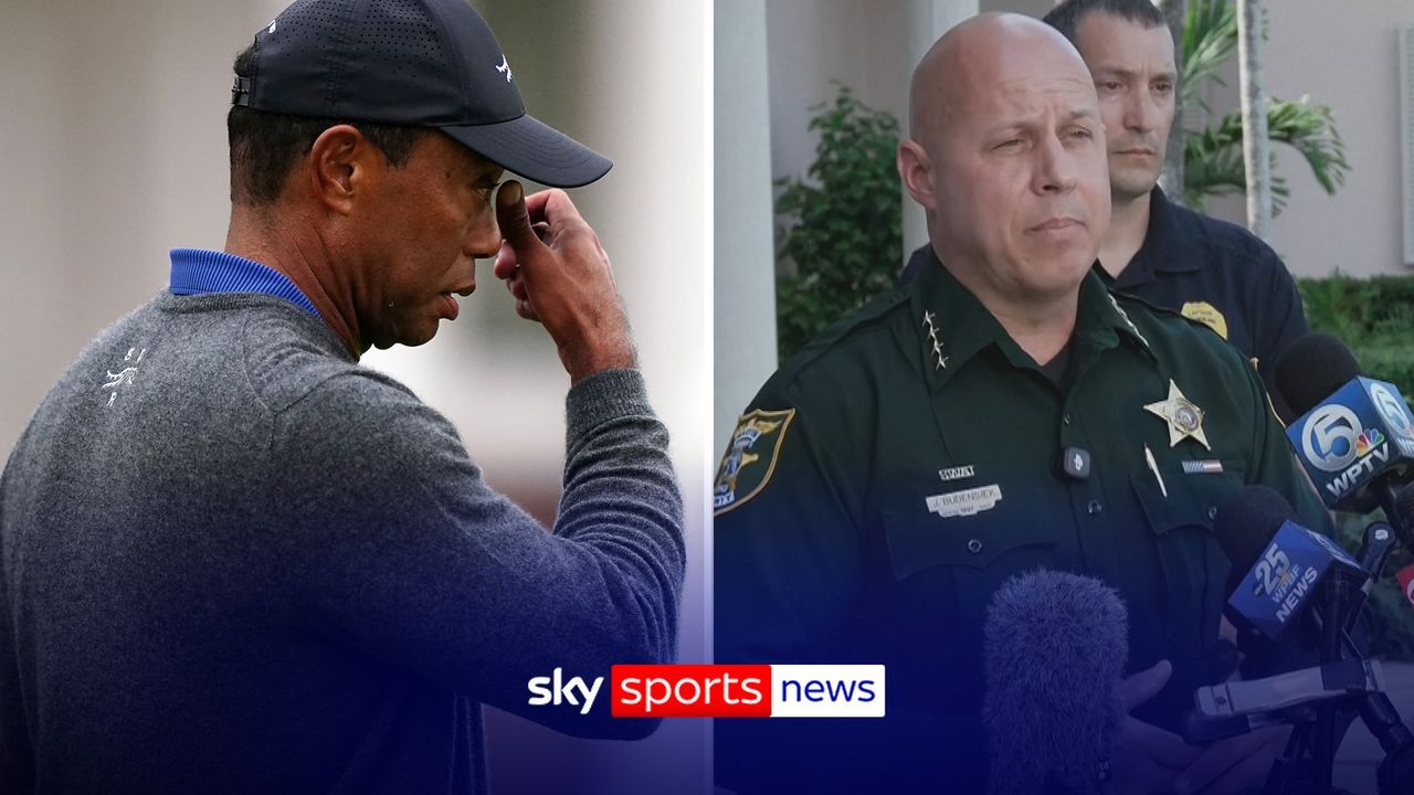 Sheriff John Budensiek confirms that Tiger Woods has been arrested and charged with driving under the influence after his car was involved in a crash.